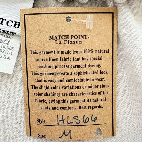 Match Point USA Linen Skirt Sz. M Western Gray Bias Cut Cottagecore New With Tag - Picture 6 of 10